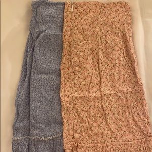 2 Brandy Melville Ruffle Skirts